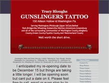 Tablet Screenshot of gunslingerstattoo.com
